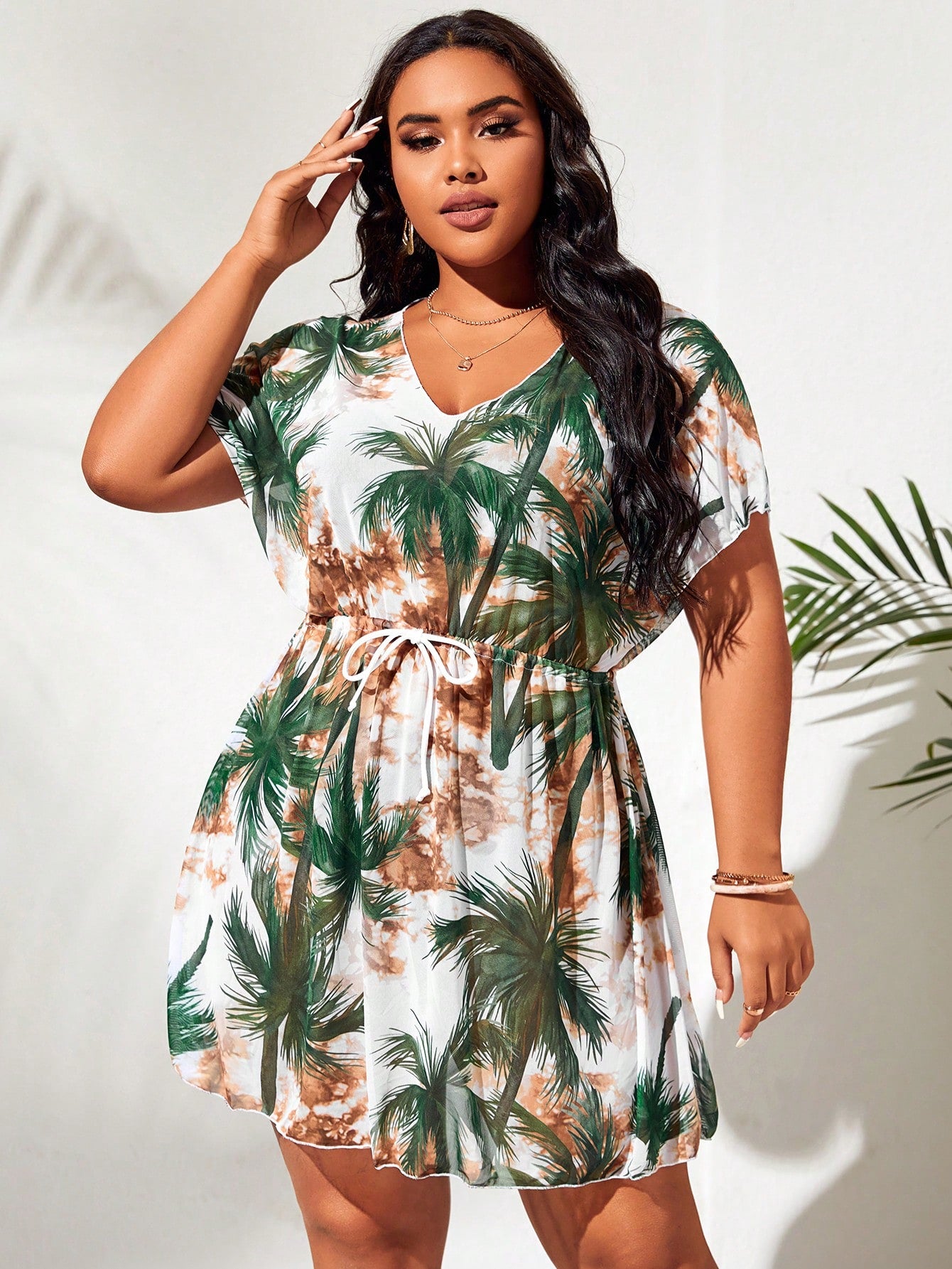 Vestido plus sale size praia