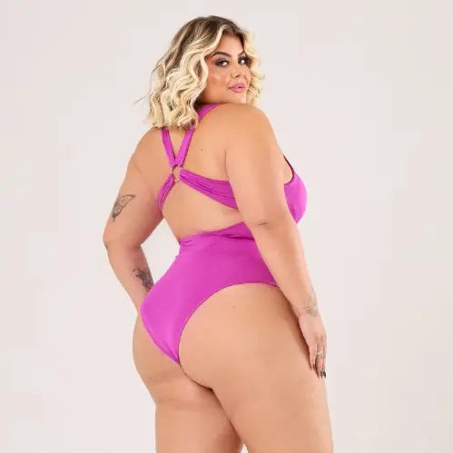 Body Plus Size Argola Decotado Com Bojo