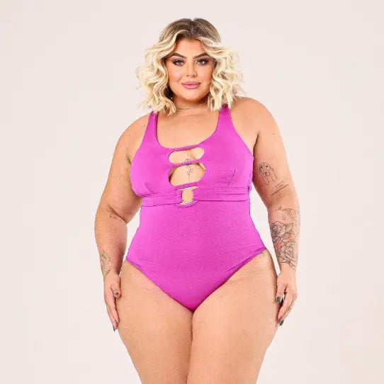 Body Plus Size Argola Decotado Com Bojo