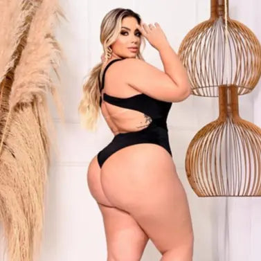 Body Plus Size Argola Decotado Com Bojo